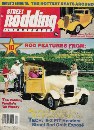 STREET RODDING ILLUSTRATED 1986 MAY - VAHLING'S '29 WOODY, E-Z FIT HEADERS